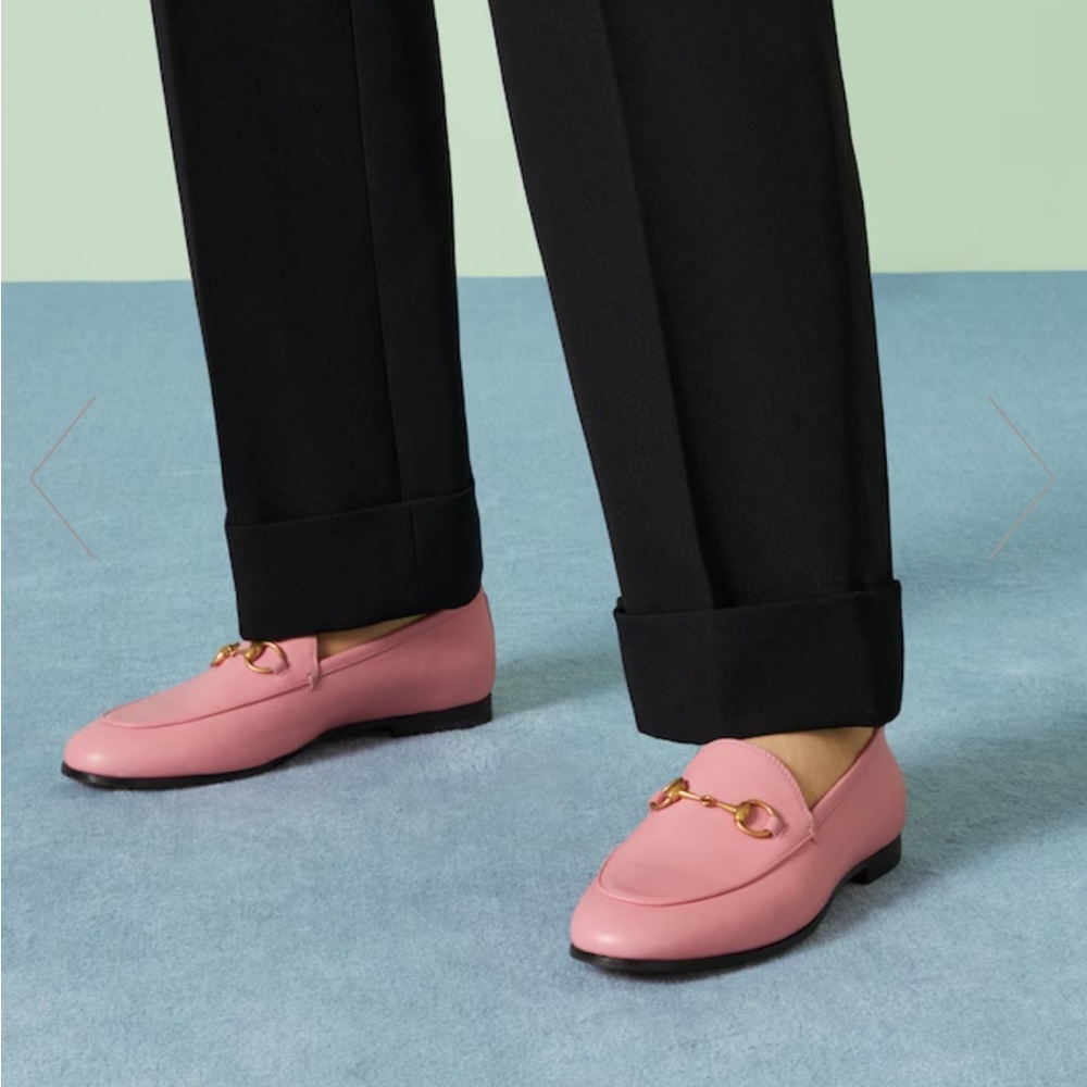 GUCCI Women's Horsebit Loafer - Pink Leather